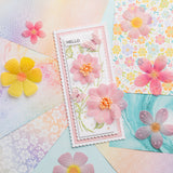 Chloe's Creative Cards 8x8 Trellis &amp; Swirl Prägefolder &amp; DL Stanzformen-Sets - ICH BRAUCHE ALLES