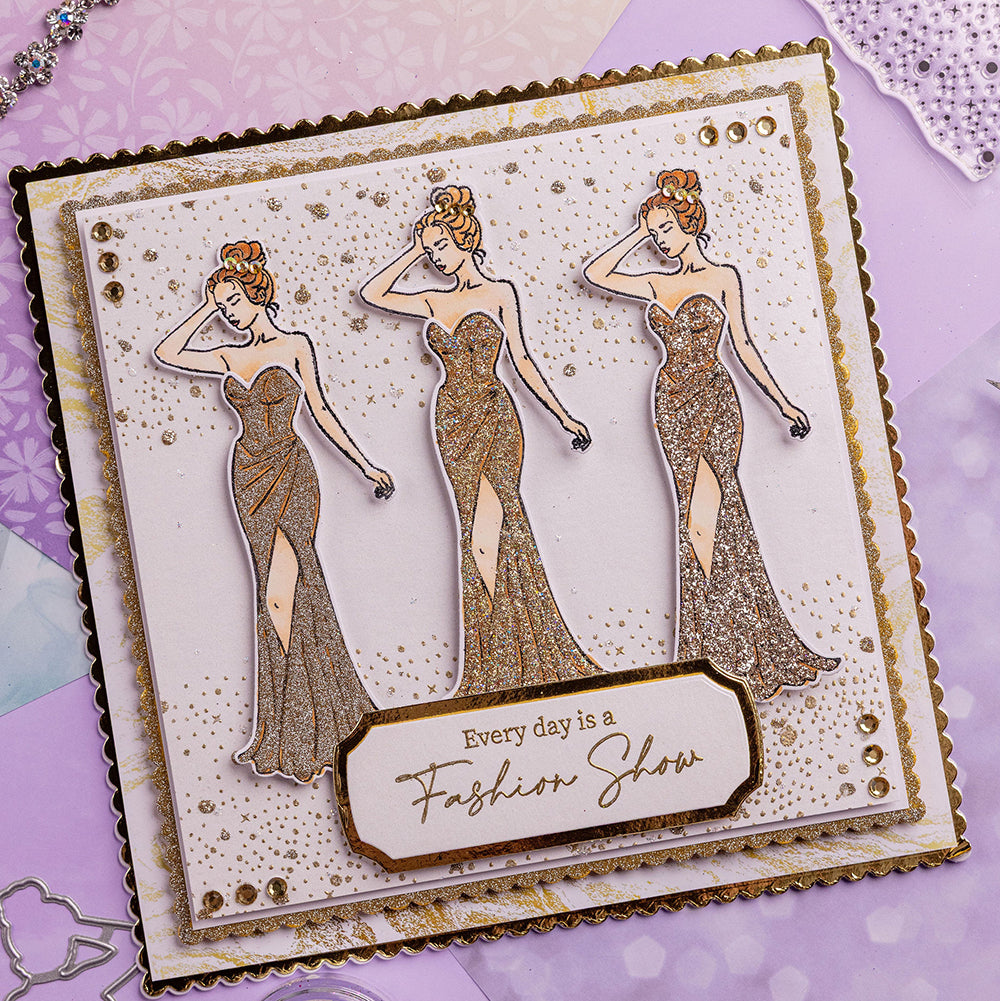 Chloe's Creative Cards Photopolymer Stamp Set (A7) - Dots and Sparkles