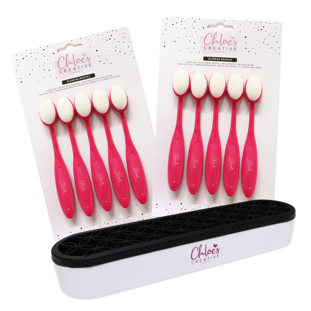 Cartes créatives de Chloé Mélange de pinceaux et de rangement J'AI BESOIN DE TOUT