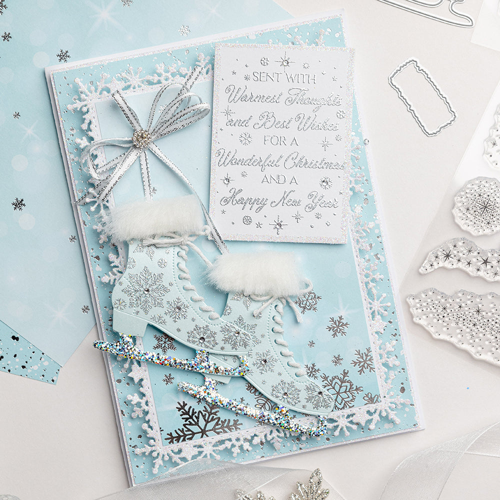 Cartes créatives Chloé - Patin à glace au pays des merveilles hivernales