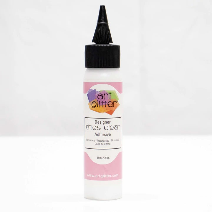 Art Glitter Dries Clear Glue and Ultra Fine Metal Tip