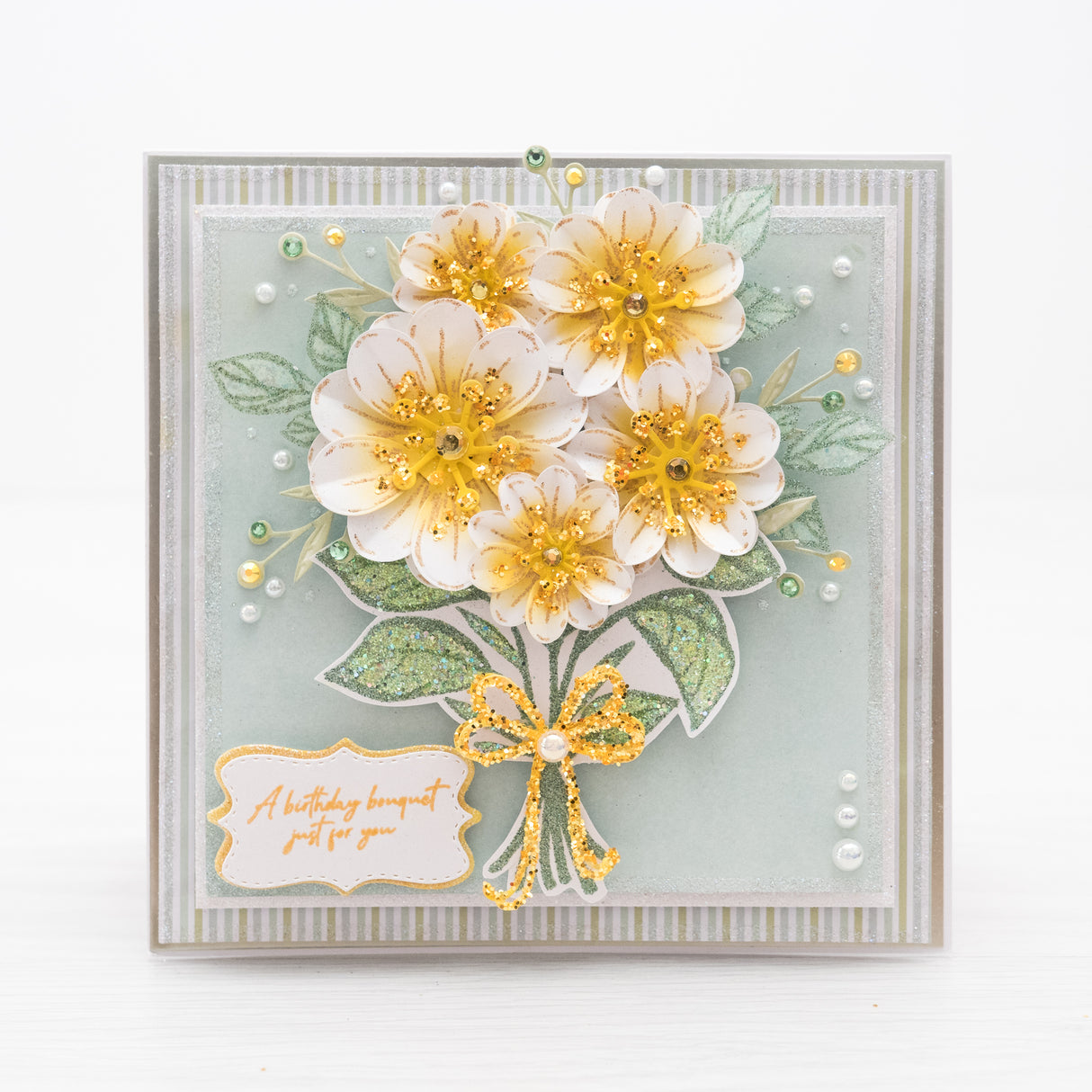 Chloes Creative Cards Photopolymer Stamp Set (Square) - Bouquet Builder