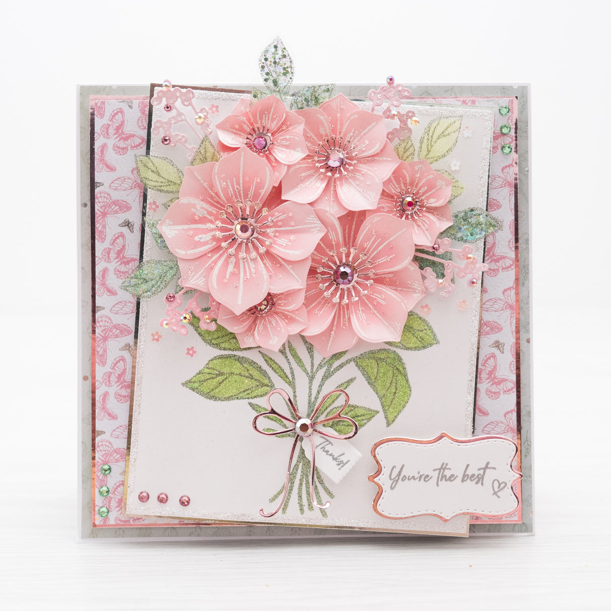 Chloes Creative Cards Photopolymer Stamp Set (Square) - Bouquet Builder