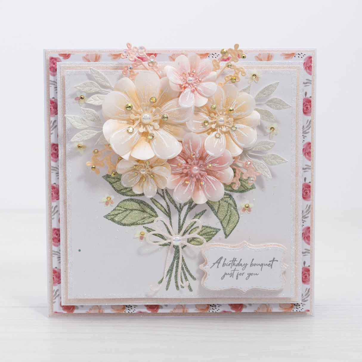 Chloes Creative Cards Die & Stamp Set - Beautiful Bouquet Bloom