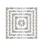 Chloe's Creative Cards Metal Die Set - 6x6 Star Squares