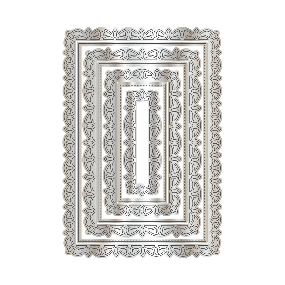 Ensemble de matrices en métal Chloes Creative Cards - Rectangle décoratif 5x7