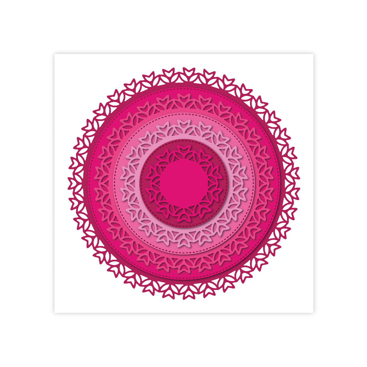 Ensemble de matrices en métal Chloes Creative Cards - Cercle décoratif 6x6