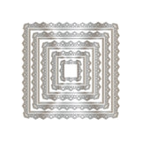Ensemble de matrices en métal Chloes Creative Cards - Carré décoratif 6x6