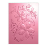 Chloe's Creative Cards 3D-Prägefolder, Stempel und Metall-Stanzset, 5 x 7 Zoll, Blumenwirbel