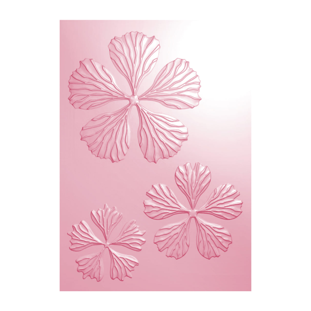 Chloe's Creative Cards 5x7 3D Embossing Folder & Metal Die - Peony Flower