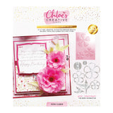 Chloe's Creative Cards Peony - 3D Embossing Folder, Die & Vellum Bundle
