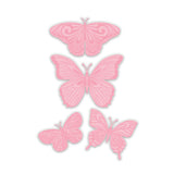 Chloe's Creative Cards Delightful Butterflies - 3D Embossing Folder, Die, Stamp & Vellum Bundle