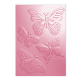 Chloe's Creative Cards 5x7 3D Embossing Folder, Metal Die & Stamp Set - Delightful Butterflies