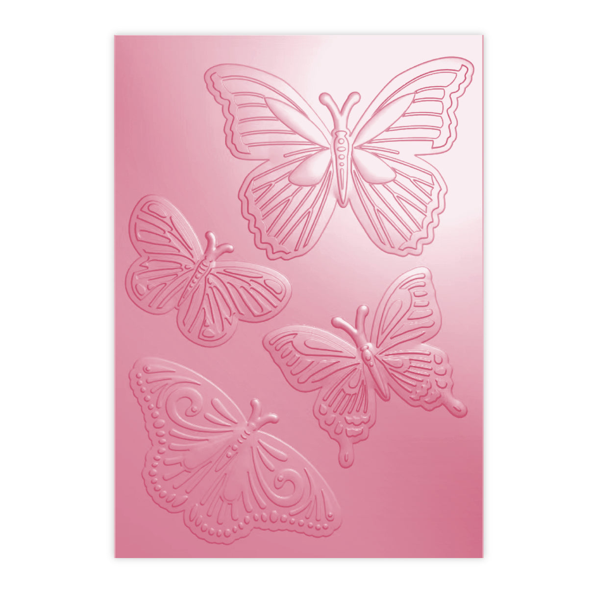 Chloe's Creative Cards Delightful Butterflies - 3D Embossing Folder, Die, Stamp & Vellum Bundle