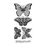 Chloe's Creative Cards Delightful Butterflies - 3D Embossing Folder, Die, Stamp & Vellum Bundle