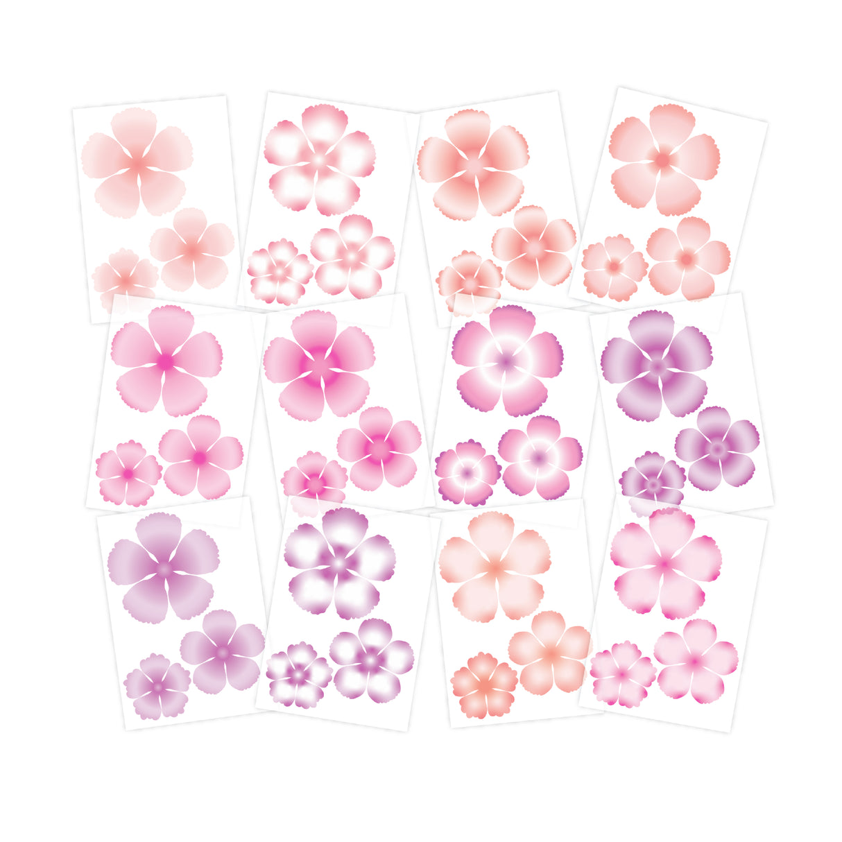 Chloe's Creative Cards Designer Printed Vellum Pad (5x7) - Pretty Peonies Ombre