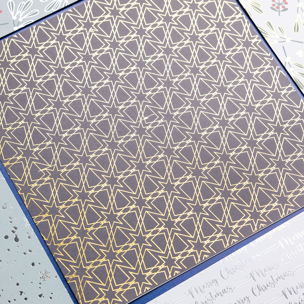 Chloe's Creative Cards Foiled Paper Pad (8 x 8) - Mistletoe Magic