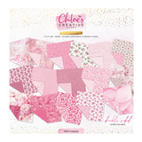 Chloe's Creative Cards 8x8 Designer Printed Paper Pad - Pretty Peonies