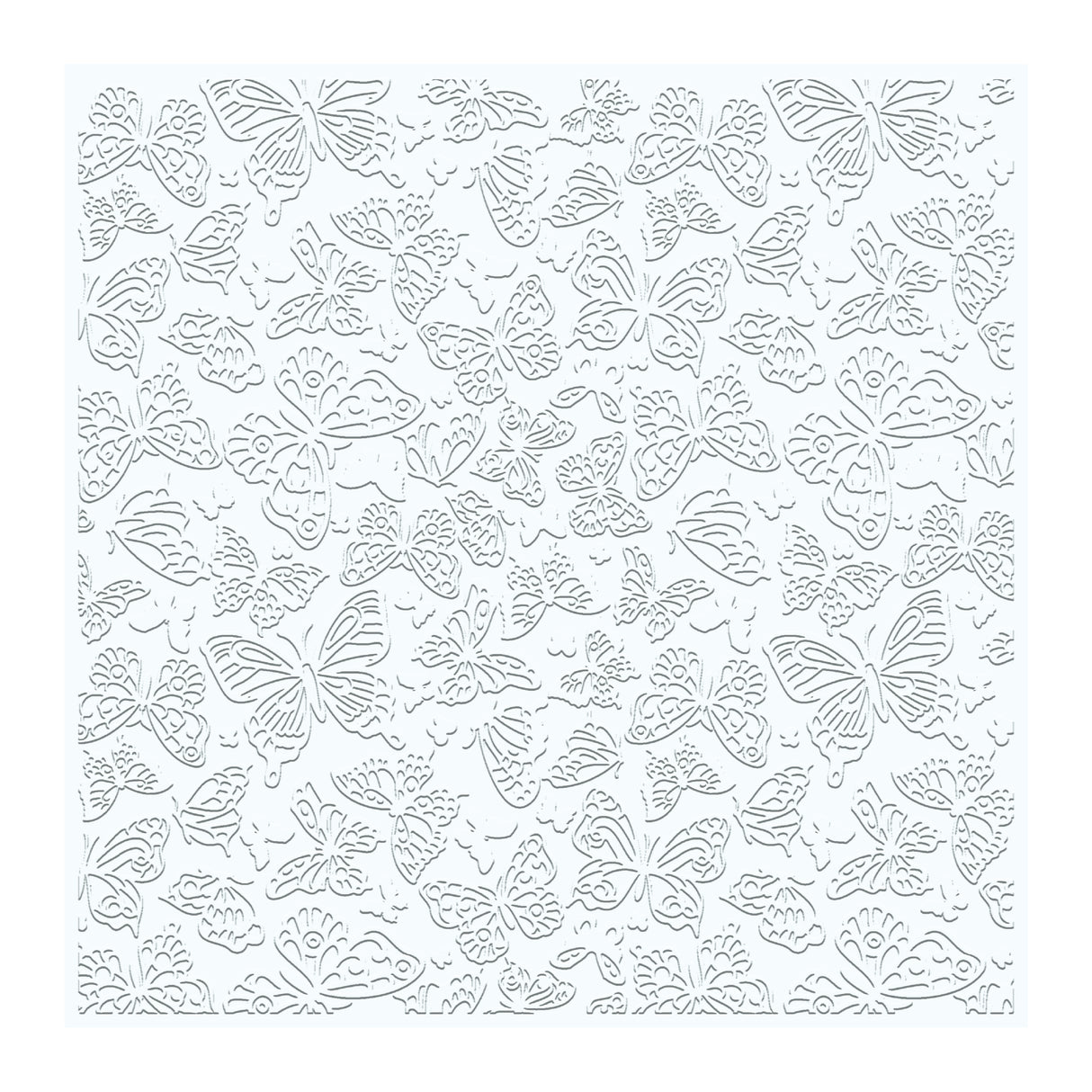 Chloe's Creative Cards - 8x8" 2D Embossing Folder - Butterfly Background