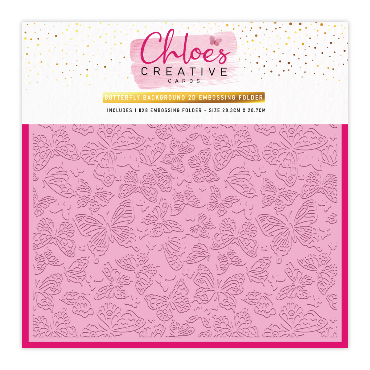 8 Emboss Chloe's Creative Cards - 8x8