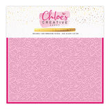 Chloe's Creative Cards 8x8 Embossing Folder - Lace Background