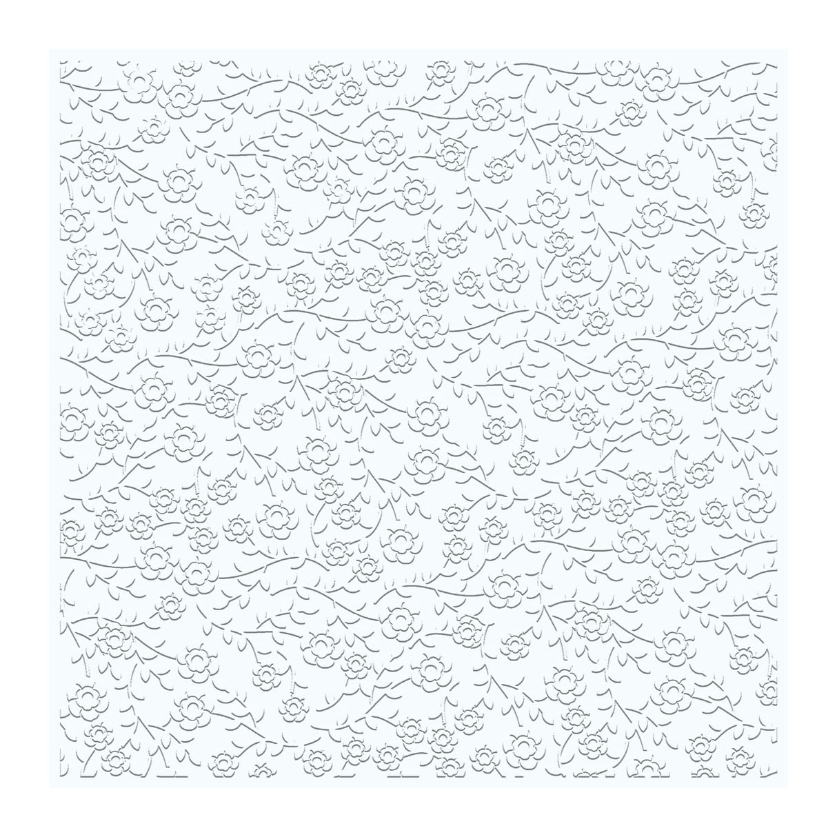 Chloe's Creative Cards - 8x8" 2D Embossing Folder - Peony Background