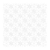 Chloe's Creative Cards - 8x8" 2D Embossing Folder - Snowflake Lattice