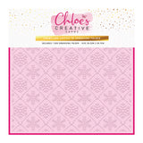 Chloe's Creative Cards 8x8 Starlit Christmas Embossing Folders and Metal Die Set Bundle