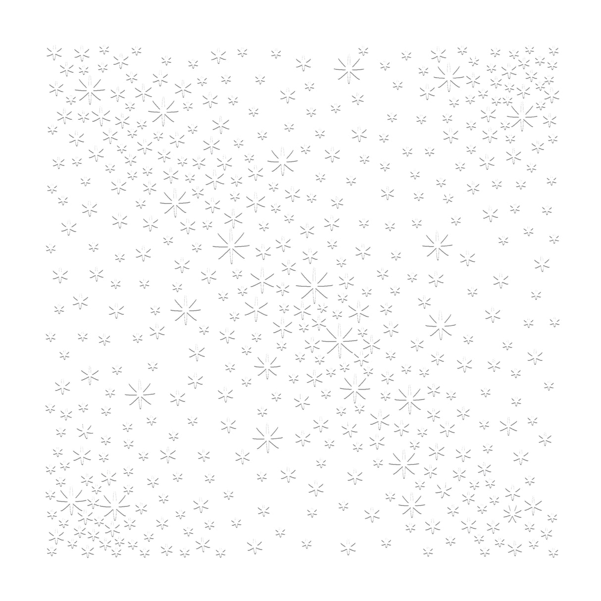 Chloe's Creative Cards - 8x8" 2D Embossing Folder - Sparkling Stars