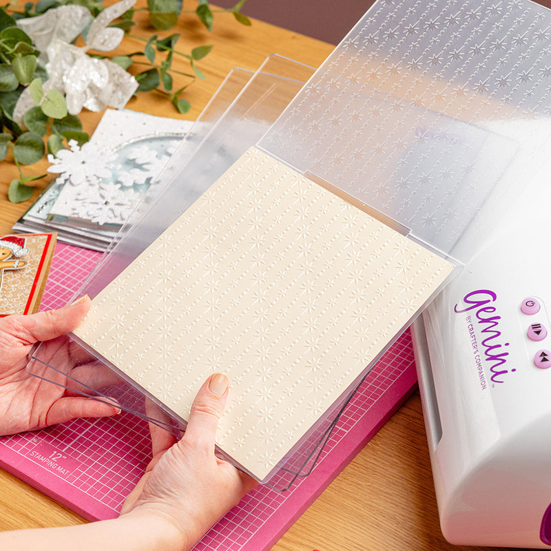 Chloe's Creative Cards - 8x8" 2D Embossing Folder - Star Background ...