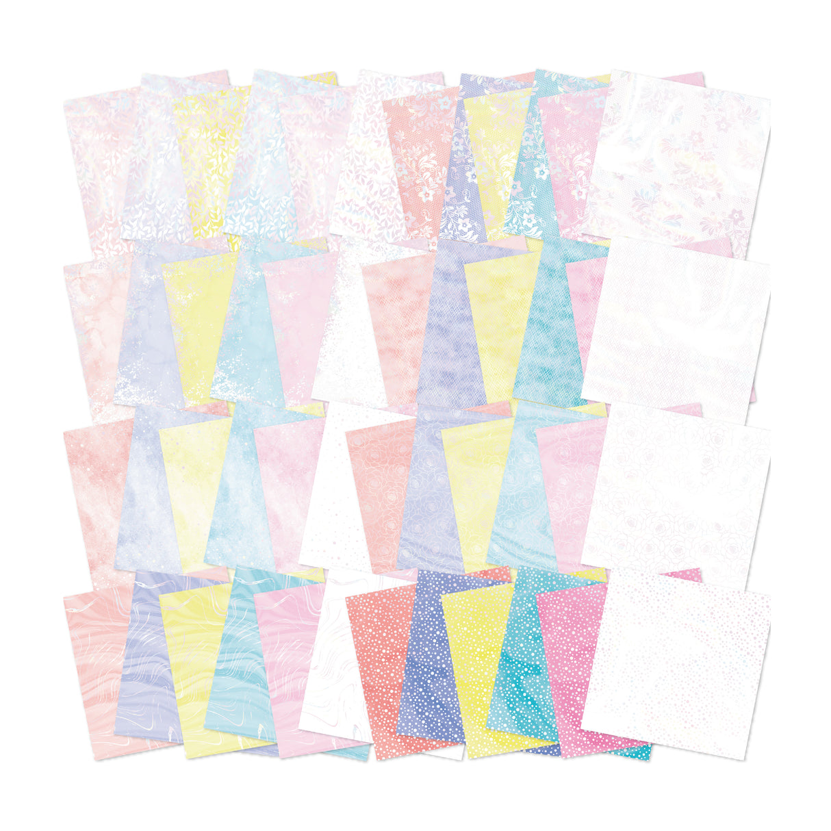 Chloe's Creative Cards Foiled Paper Pad (8 x 8) - Floral Lace