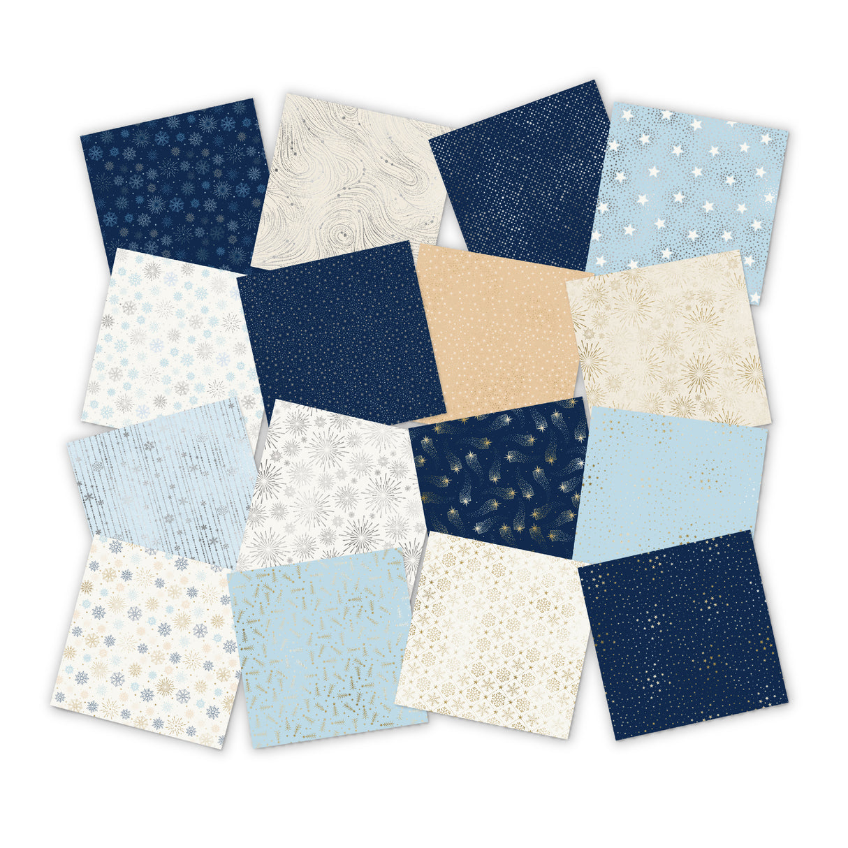 Chloe's Creative Cards Foiled Paper Pad (8 x 8) - Starlit Christmas