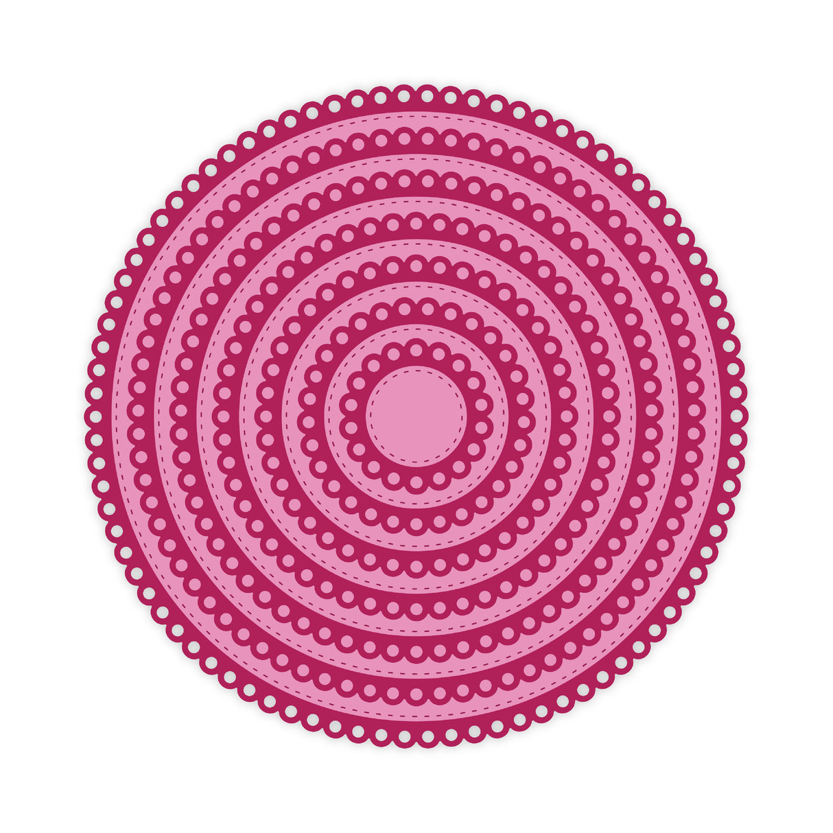 Chloes Creative Cards Metal Die Set - 8x8" Dainty Circles