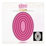 Chloes Creative Cards Metal Die Set - 8x8" Dainty Ovals