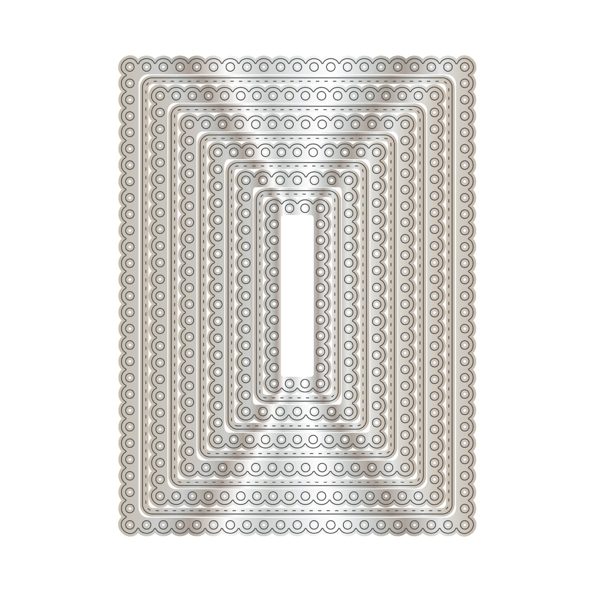 Chloes Creative Cards Metal Die Set - 8x8" Dainty Rectangles