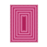 Chloes Creative Cards Metal Die Set - 8x8" Dainty Rectangles