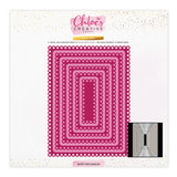 Chloes Creative Cards Metal Die Set - 8x8" Dainty Rectangles