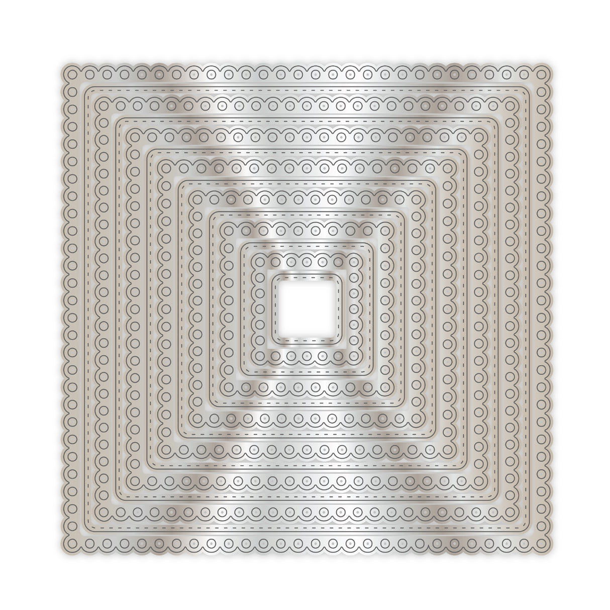 Chloes Creative Cards Metal Die Set - 8x8" Dainty Squares