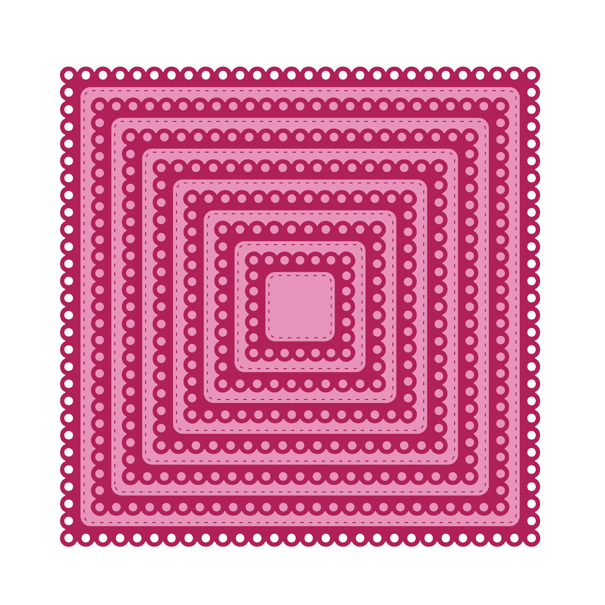Chloes Creative Cards Metal Die Set - 8x8" Dainty Squares