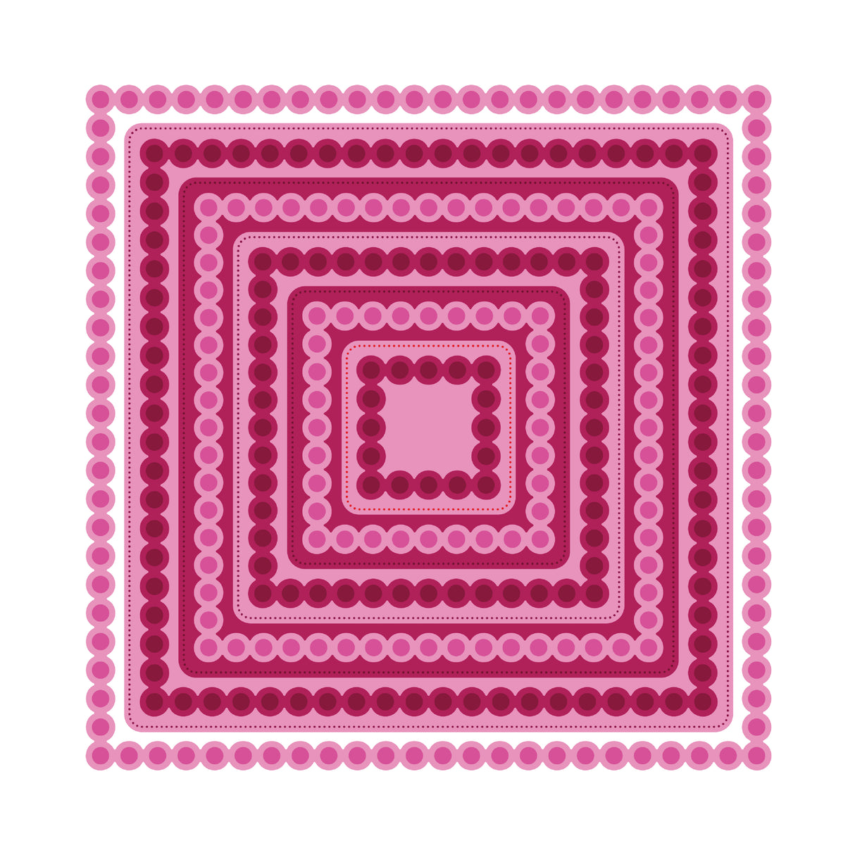 Chloe's Creative Cards Pearly Squares Dies and Flower Stamps Bundle