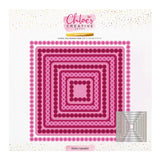 Chloe's Creative Cards Pearly Squares Dies and Flower Stamps Bundle