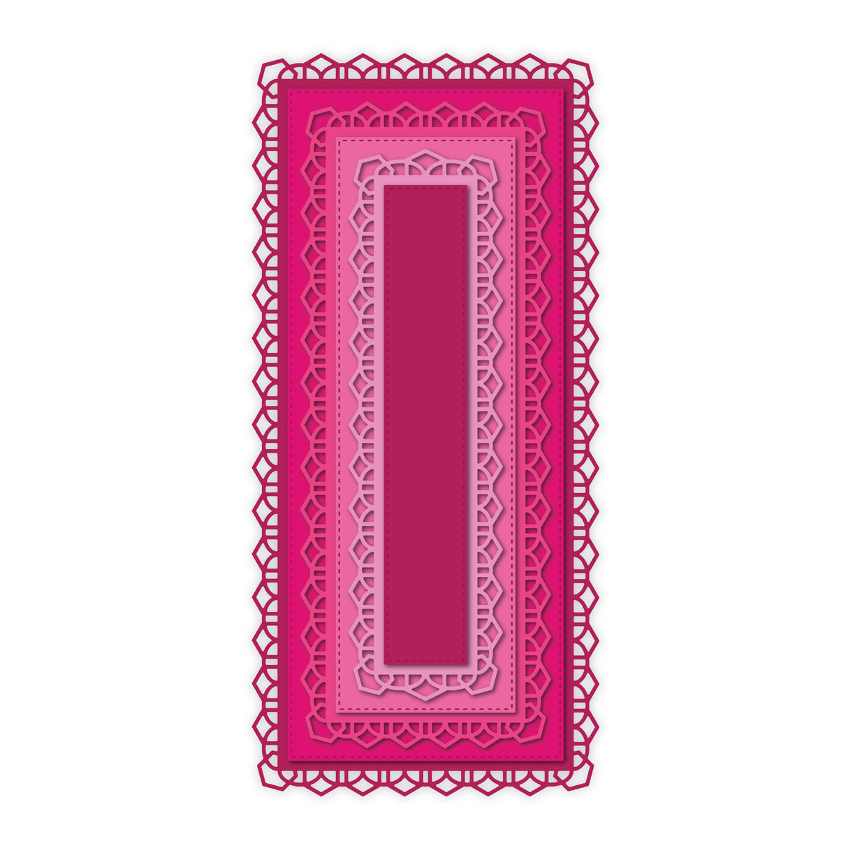 Chloe's Creative Cards Metall-Stanzset – DL-Dekor-Rechtecke