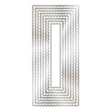 Ensemble de matrices en métal pour cartes créatives de Chloé - Rectangle festonné et percé DL