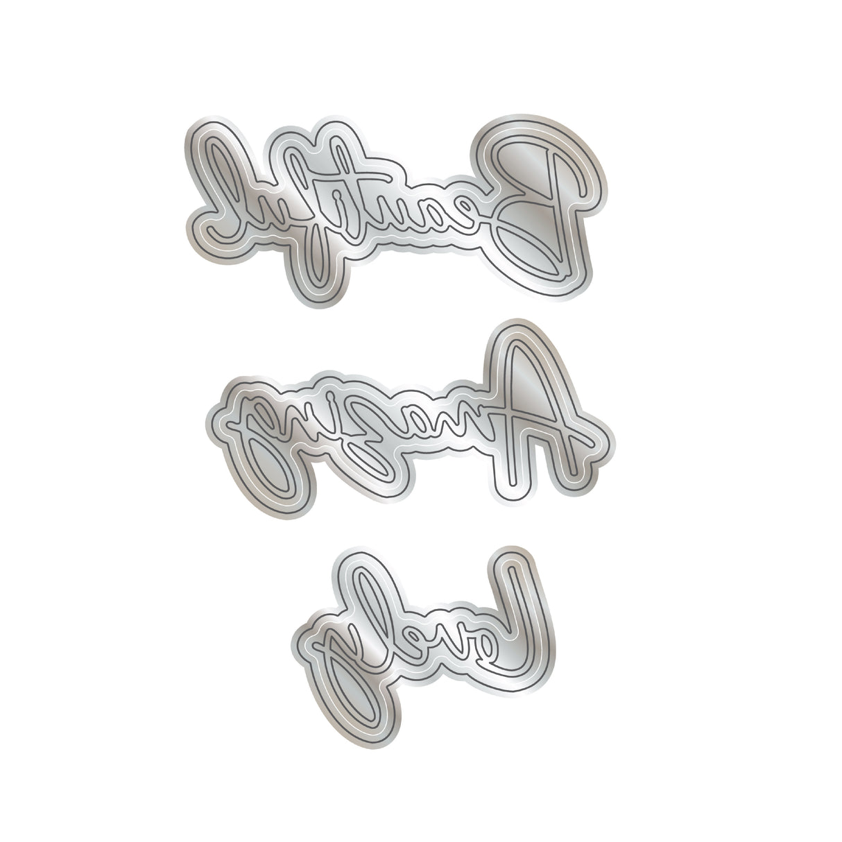 Chloe's Creative Cards Die &amp; Stamp - Erstaunlicher, schöner, lieblicher Sentiment Builder