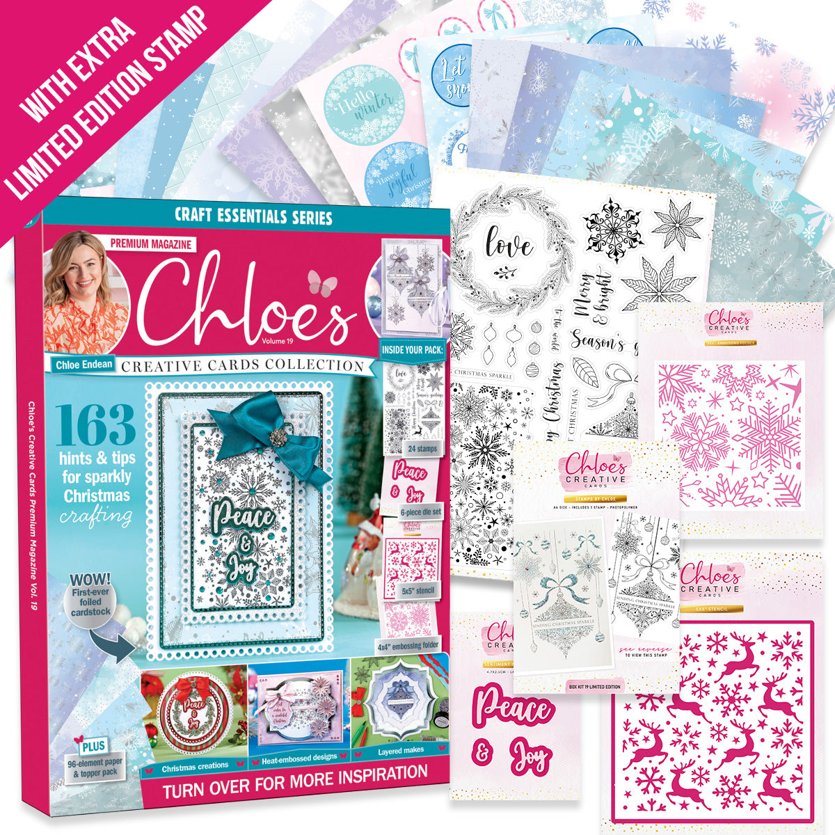 PRE ORDER Chloe's Creative Cards Box Kit 19 with Limited Edition Stamp