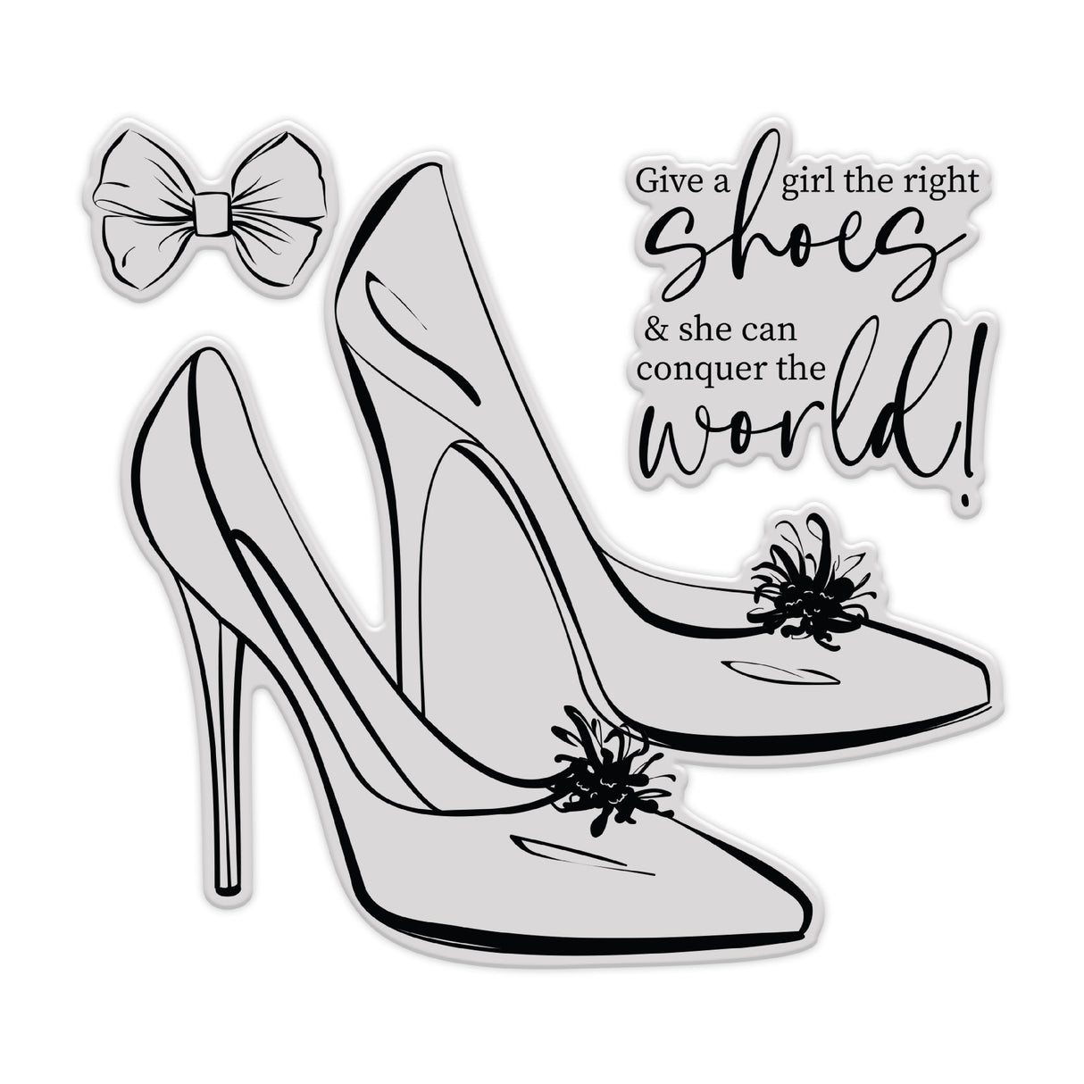 Chloe's Creative Cards Die & Stamp - Chic Shoes