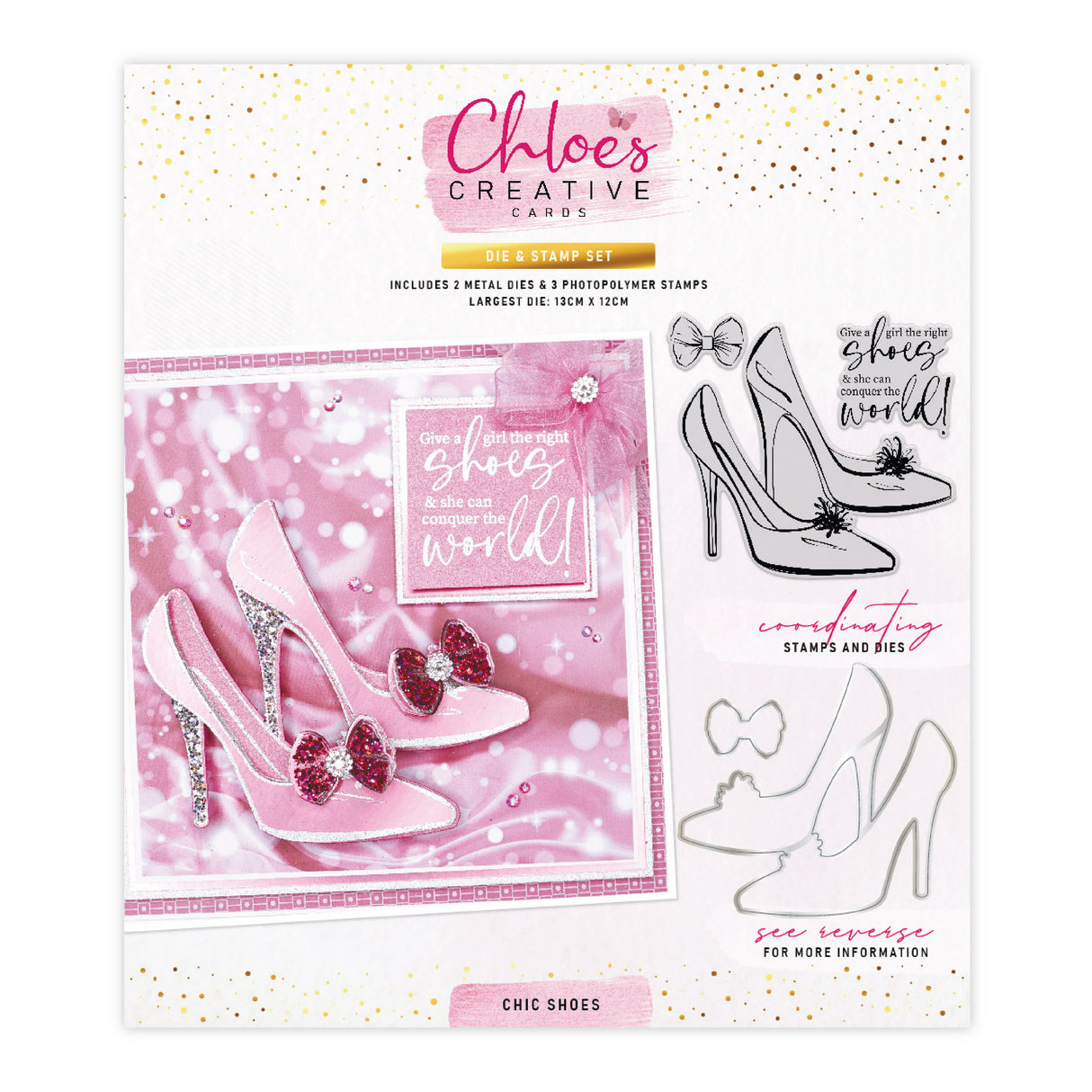Chloe's Creative Cards Die & Stamp - Chic Shoes