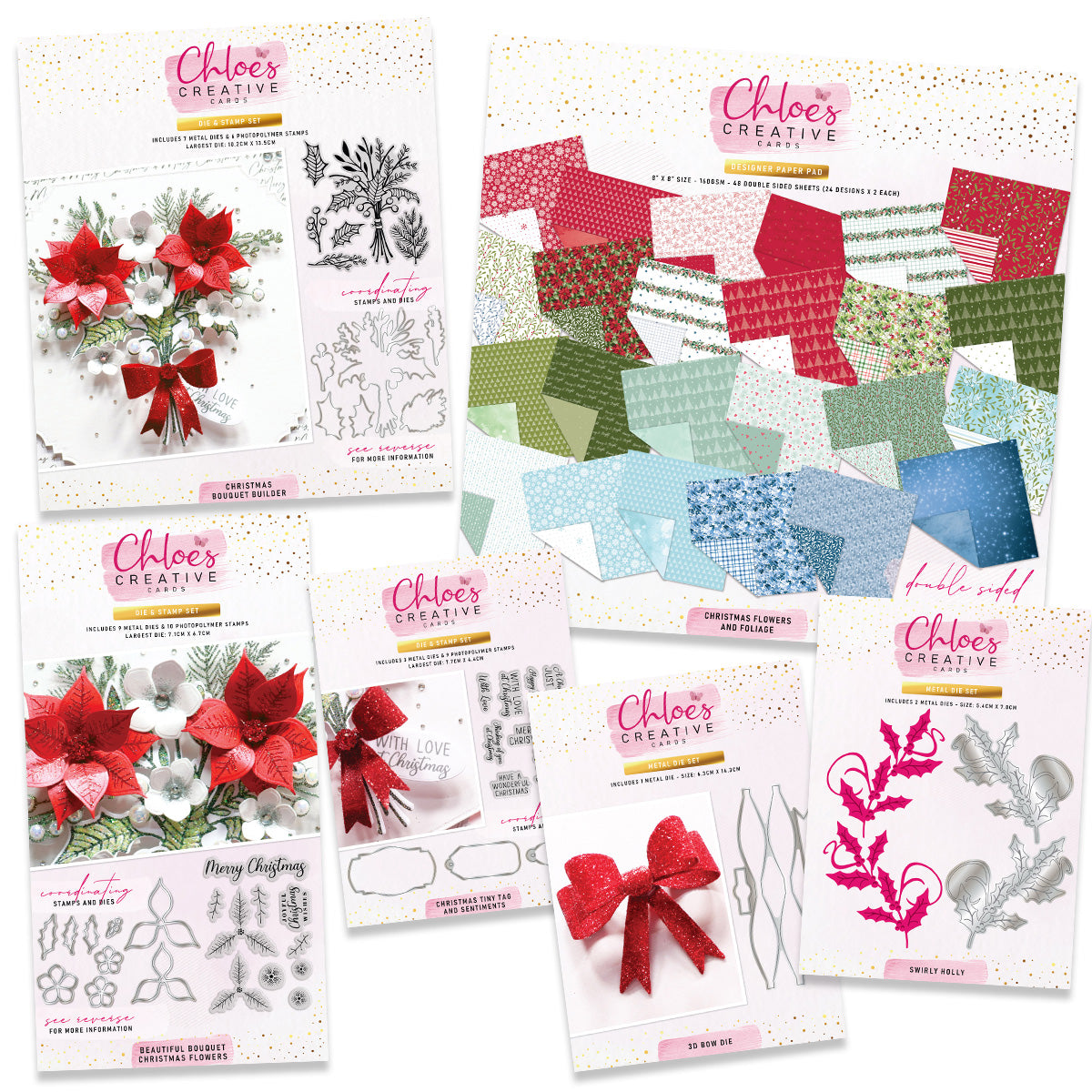 Chloe's Creative Cards Christmas Build-a-Bouquet Collection - I NEED IT ALL