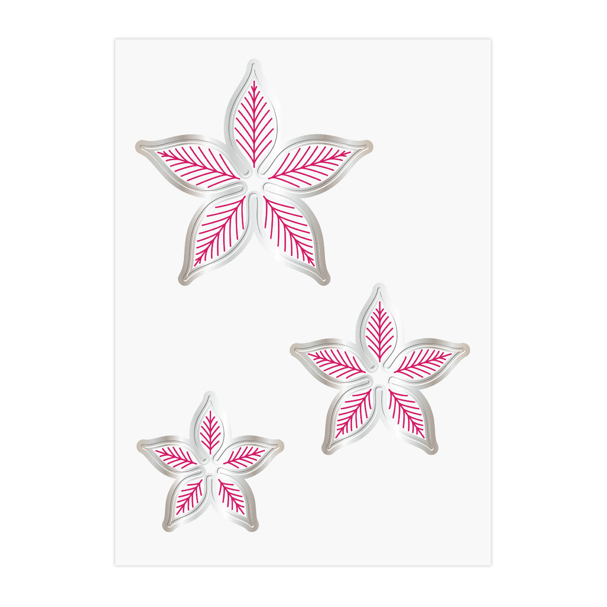 Chloes Creative Cards 5x7 Cut & Emboss Folder - Christmas Poinsettia