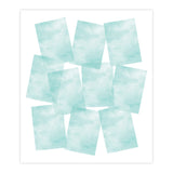 Chloes Creative Cards Designer Printed Vellum (A4) (20 Sheets) - Aquamarine Wash